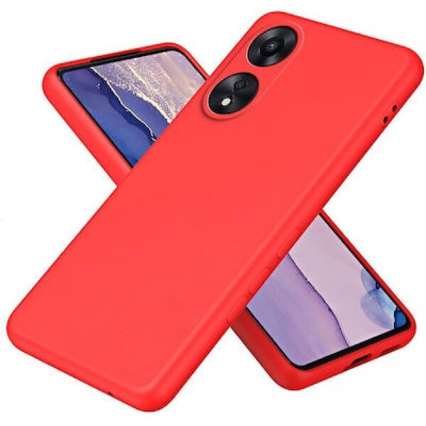 Forcell Realme C67 Matt Θήκη Σιλικόνης - Red