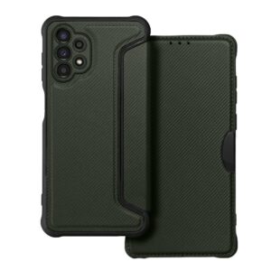 Tel1 Samsung Galaxy A13 4G Razor Carbon Θήκη Βιβλίο - Green