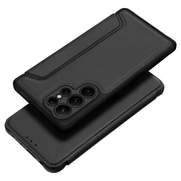 Tel1 Samsung Galaxy S23 5G Razor Carbon Θήκη Βιβλίο - Black