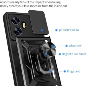 Forcell Realme C55 Defender Slide Camera Θήκη Σκληρή - Black