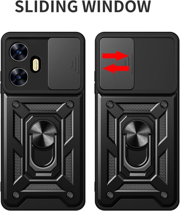 Forcell Realme C55 Defender Slide Camera Θήκη Σκληρή - Black