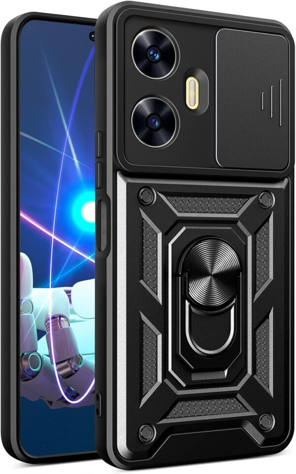 Forcell Realme C55 Defender Slide Camera Θήκη Σκληρή - Black