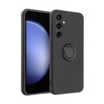 Forcell Samsung Galaxy A54 5G Metal Ring Holder Θήκη Σιλικόνης - Black