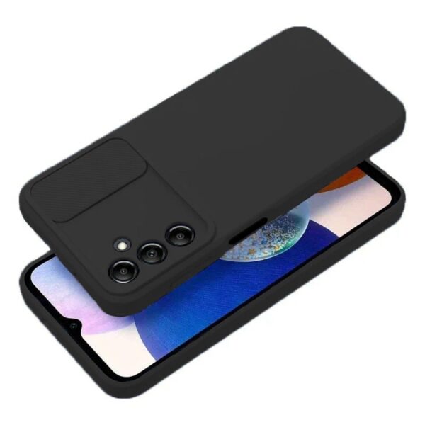 Forcell Samsung Galaxy S24 Plus 5G Slide Θήκη Σιλικόνης - Black