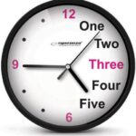 Esperanza Prague Ρολόι Τοίχου Πλαστικό Μαύρο 20cm