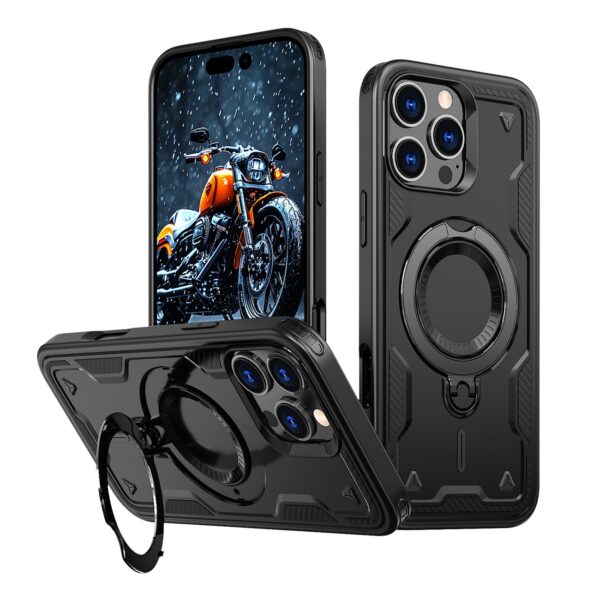 Forcell iPhone 16 Pro Hybrid Armor Θήκη Σκληρή - Black
