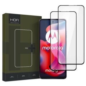 Motorola Moto G24 / G24 Power Προστασία Οθόνης με Μαύρο Περίγραμμα HOFI Glass Pro+ Full Face 2-Pack Tempered Glass