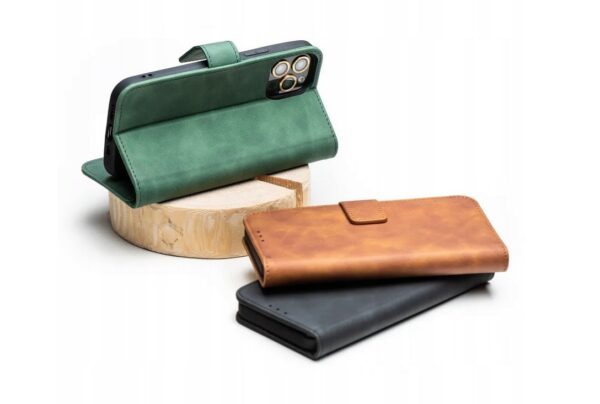 Tel1 Samsung Galaxy A22 5G Tender Θήκη Βιβλίο - Green