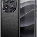 Forcell Xiaomi Redmi Note 14 Pro 5G, 14 Pro Plus 5G, Poco X7 5G Brushed Carbon Θήκη Σιλικόνης - Black