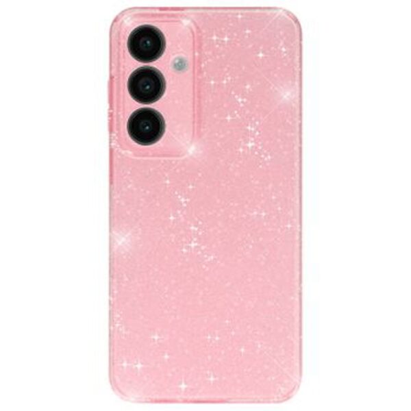 Forcell Samsung S25 Plus Glitter Θήκη Σιλικόνης - Pink