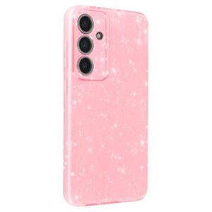 Forcell Samsung S25 Plus Glitter Θήκη Σιλικόνης - Pink