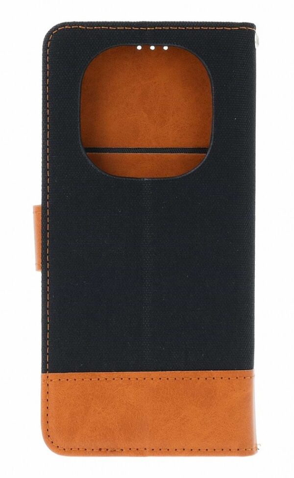 Tel1 Xiaomi Redmi Note 14 Pro 5G / 14 Pro Plus 5G / Poco X7 5G Jeans Θήκη Βιβλίο - Black