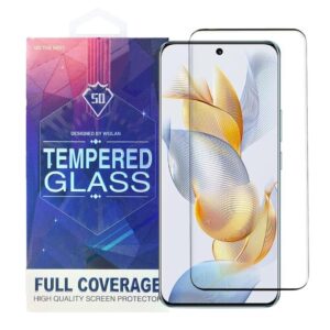 Honor 90 Προστασία Οθόνης με Μαύρο Περίγραμμα 5D Full Face Tempered Glass Black