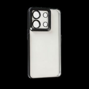 Forcell Xiaomi Redmi Note 13 5G Plating Θήκη Με Πλαίσιο Σιλικόνης Διάφανη - Black