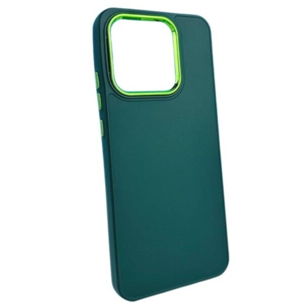 Forcell Xiaomi Redmi Note 14 5G Frame Θήκη Σιλικόνης - Green Forcell Xiaomi Redmi Note 14 5G Frame Θήκη Σιλικόνης - Green
