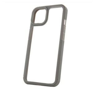 Forcell Xiaomi Redmi Note 13 4G Color Shock Θήκη με Πλαίσιο Σιλικόνης Διάφανη - Grey