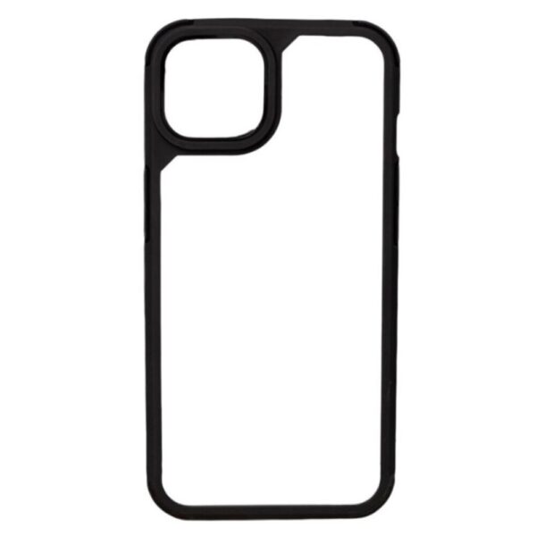 Forcell Xiaomi Redmi Note 13 4G Color Shock Θήκη με Πλαίσιο Σιλικόνης Διάφανη - Black