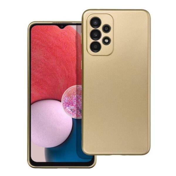 Forcell Samsung Galaxy A23 5G Metallic Θήκη Σιλικόνης - Gold