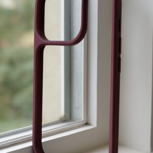 Forcell Xiaomi Redmi Note 13 Pro 4G / Poco M6 Pro 4G Color Shock Θήκη με Πλαίσιο Σιλικόνης Διάφανη - Bordeaux