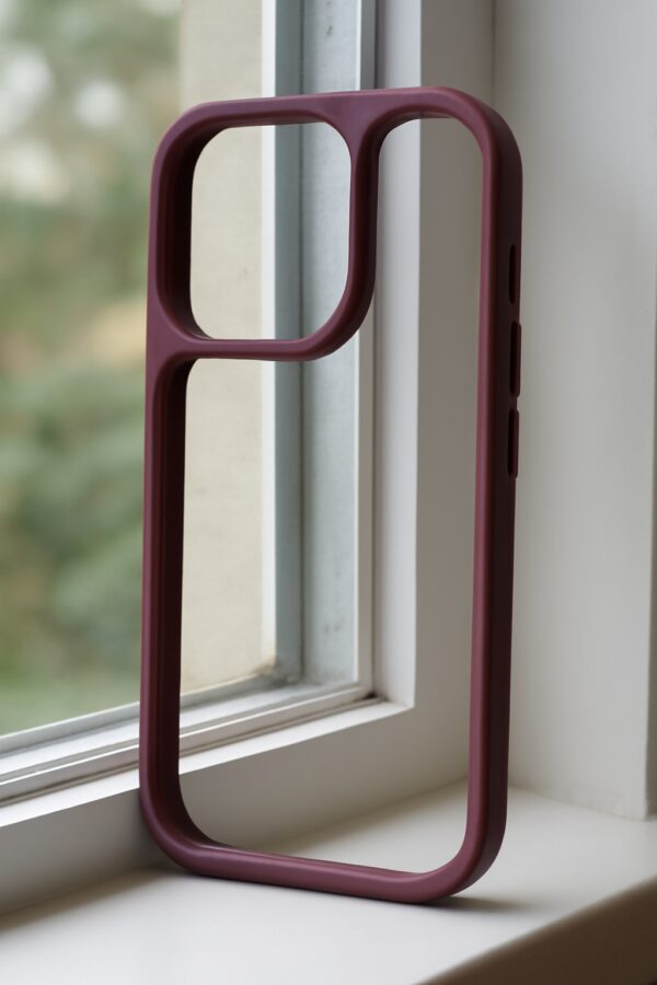 Forcell Xiaomi Redmi Note 13 Pro 4G / Poco M6 Pro 4G Color Shock Θήκη με Πλαίσιο Σιλικόνης Διάφανη - Bordeaux