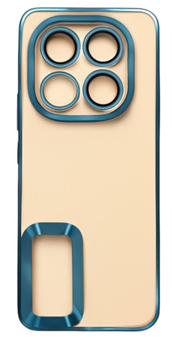 Forcell Xiaomi Redmi Note 14 Pro Plus 5G Glam Θήκη με Πλαίσιο Σιλικόνης Διάφανη - Blue