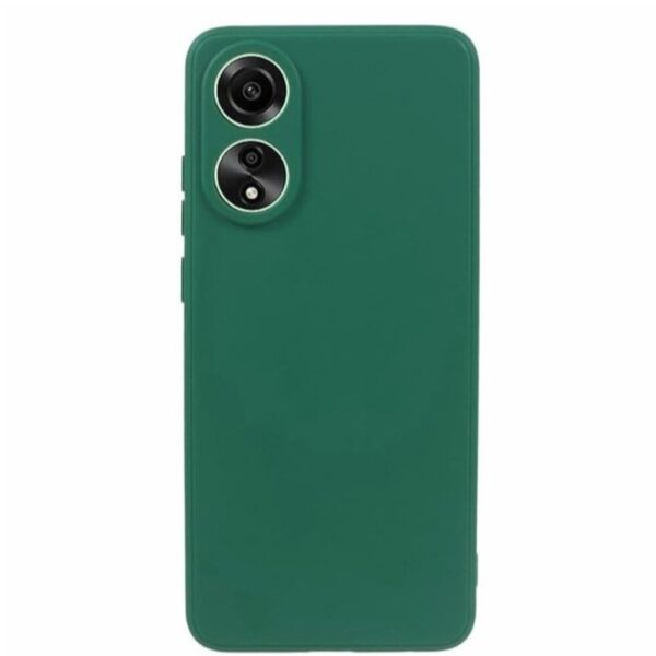 Forcell Oppo A38 4G Matt Θήκη Σιλικόνης - Forest Green