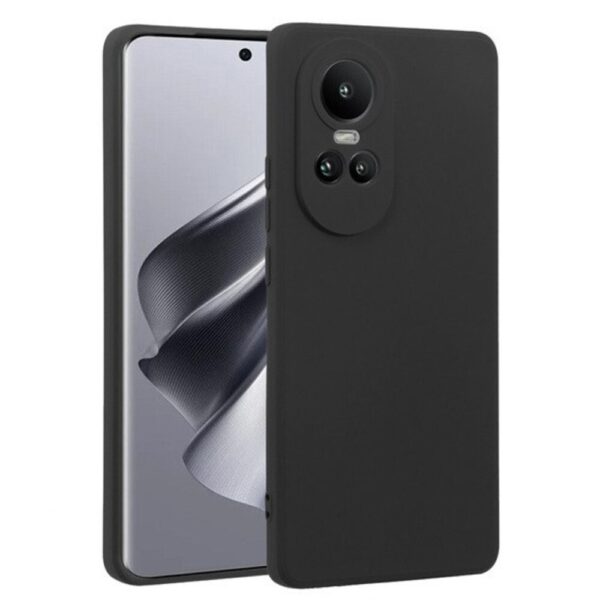 Forcell Oppo Reno 10 5G / 10 Pro 5G Matt Θήκη Σιλικόνης - Black