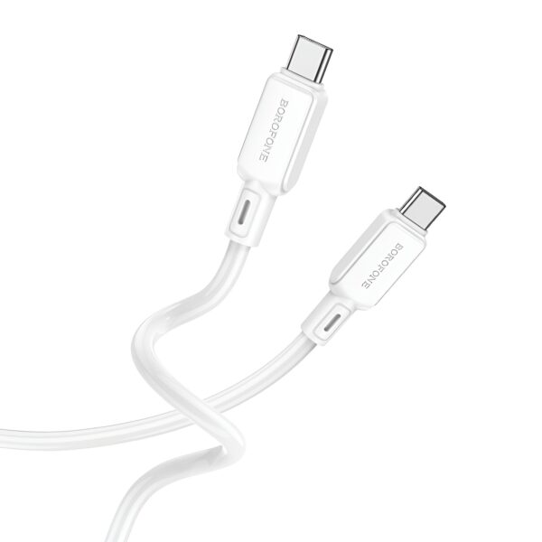 Borofone USB-C to USB-C 60W 1m White (BX94)