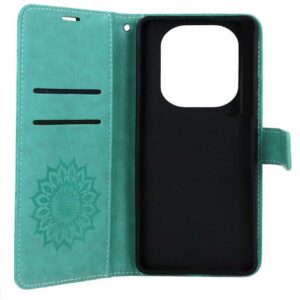 Tel1 Xiaomi Redmi Note 14 Pro 5G / 14 Pro Plus 5G / Poco X7 5G Mezzo Mandala Θήκη Βιβλίο - Green