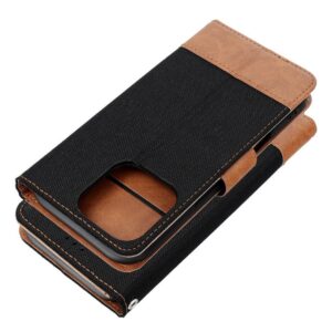 Tel1 Xiaomi Redmi Note 14 5G Jeans Book Θήκη Βιβλίο - Black Brown