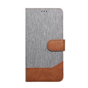 Tel1 Xiaomi Redmi Note 14 5G Jeans Θήκη Βιβλίο - Grey