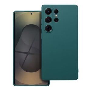 Forcell Samsung Galaxy S25 Ultra 5G Matt Θήκη Σιλικόνης - Dark Green