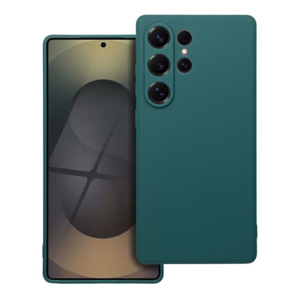 Forcell Samsung Galaxy S25 Ultra 5G Matt Θήκη Σιλικόνης - Dark Green