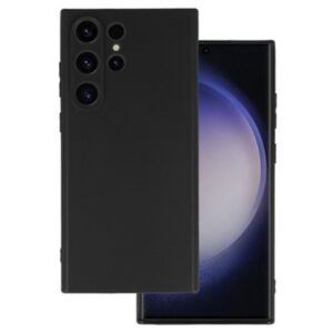 Forcell Samsung Galaxy S23 Ultra 5G Matt Θήκη Σιλικόνης - Black