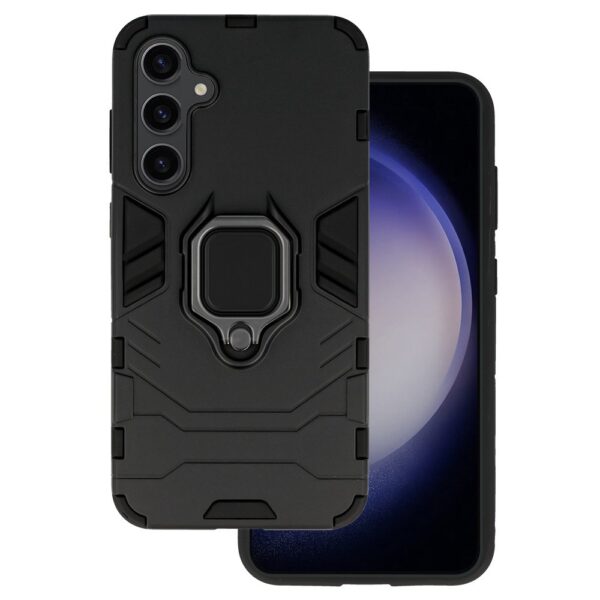 Forcell Samsung Galaxy S23 FE Shockproof with Ring Holder Θήκη Σκληρή - Black