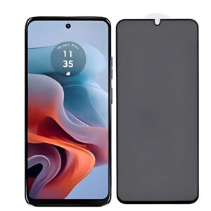 Motorola Moto G34 Προστασία Οθόνης Φιμέ 9H Privacy Full Face Tempered Glass Black