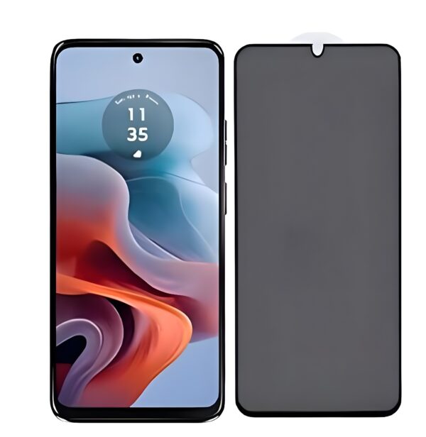 Motorola Moto G34 Προστασία Οθόνης Φιμέ 9H Privacy Full Face Tempered Glass Black