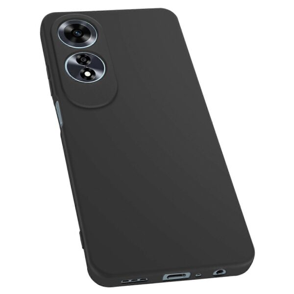 Forcell Oppo A60 Matt Θήκη Σιλικόνης - Black