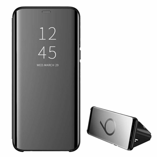 Tel1 Samsung S23 5G Clear View Θήκη Βιβλίο - Black