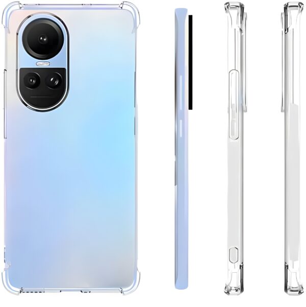 Forcell Oppo Reno10 5G Anti - Shock Θήκη Σιλικόνης 1.5mm - Διάφανη