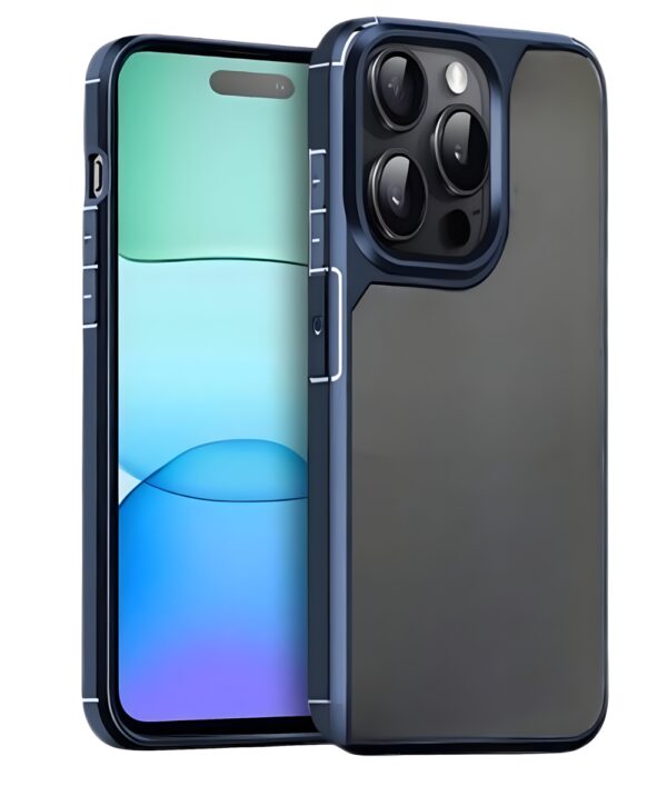 Forcell Xiaomi Redmi Note 13 Pro 4G / Poco M6 Pro 4G Color Shock Θήκη με Πλαίσιο Σιλικόνης Διάφανη - Blue