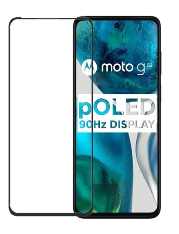 Motorola G52 / G71s / G72 / G82 Προστασία Οθόνης με Μαύρο Περίγραμμα 9D Full Face Tempered Glass Black