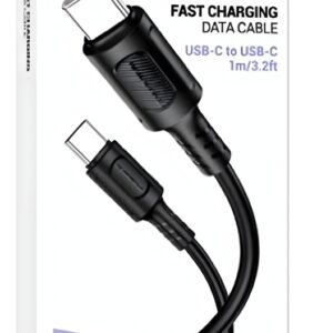 Borofone USB-C to USB-C 60W 3A 1m Black (BX111)