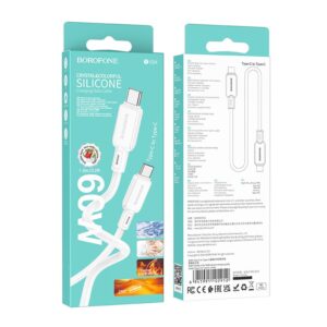 Borofone USB-C to USB-C 60W 1m White (BX94)