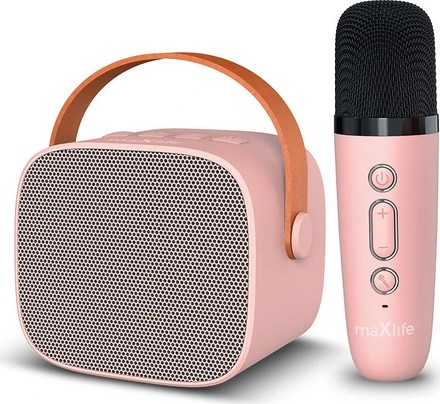 Maxlife Bluetooth Karaoke Mε ασύρματo Mικρόφωνo MXKS-100 Pink Maxlife Bluetooth Karaoke Mε ασύρματo Mικρόφωνo MXKS-100 Pink