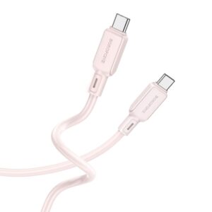 Borofone USB-C to USB-C 60W 1m Light Pink (BX94)