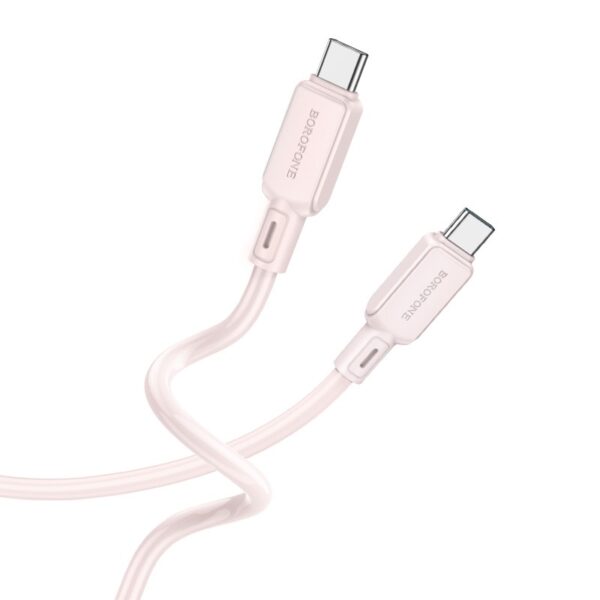 Borofone USB-C to USB-C 60W 1m Light Pink (BX94)