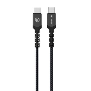 Blavec USB-C to USB-C PD 60W 3A 0.25m Μαύρο - Γκρι