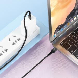 Blavec USB-C to USB-C PD 60W 3A 0.25m Μαύρο - Γκρι