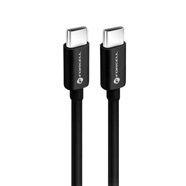 Forcell Καλώδιο Φόρτισης USB-C to USB-C Quick Charge Cable 60W 3m Black